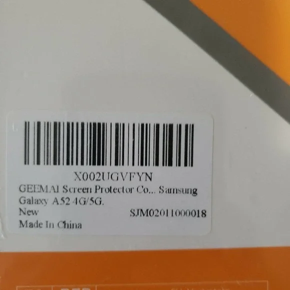 Geemai Tempered Glass Screen Protector Samsung For Samsung Galaxy A52 4G/5G - Picture 4 of 5